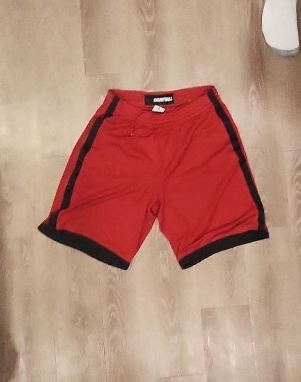 Nike Basketball Red and Black Mesh Athletic Shorts